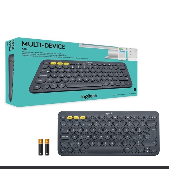 NIB Logitech K380 Wireless Keyboard in Dark Gray - Picture 1 of 11